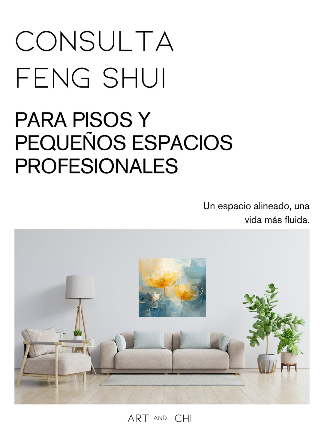 Consulta Feng Shui para hogares y pequeños espacios profesionales, ambiente equilibrado, luz natural y calma