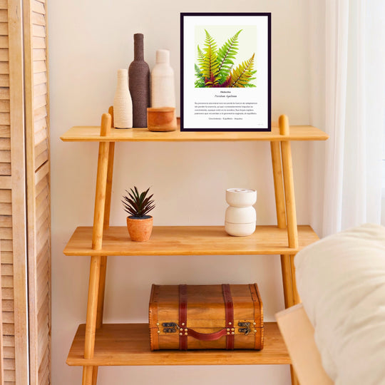 Botánica Contemporánea | Lámina de Helecho Feng Shui